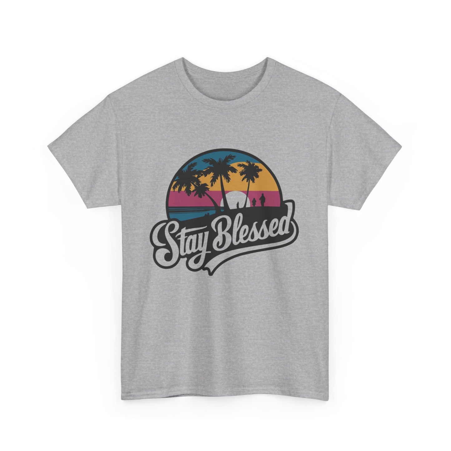 Stay Blessed Unisex Heavy Cotton Tee – Casual Comfort for Positive Vibes