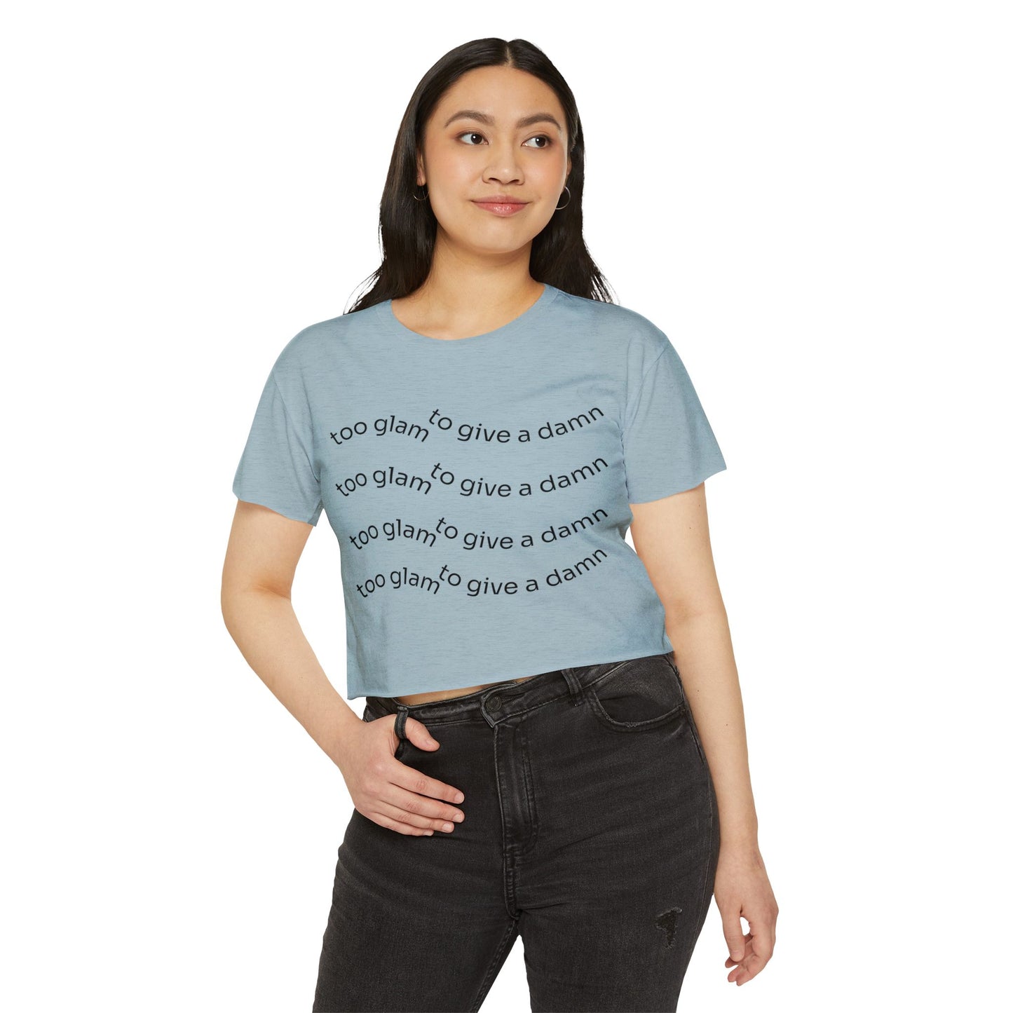 Chic Festival Crop Top, Women's Graphic Tee, Casual Summer Top, Trendy Clubwear, Gift for Her, Festival Fashion