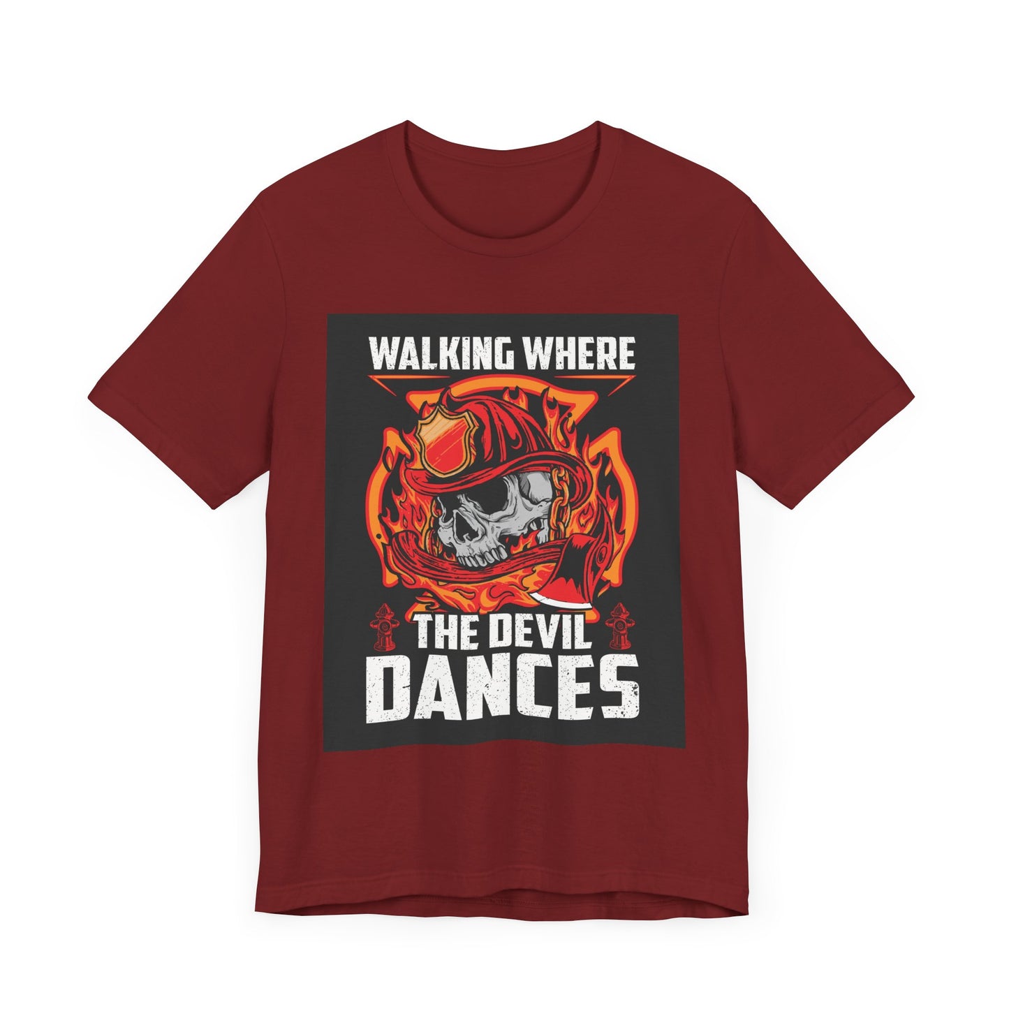 Firefighter Skulls Tee - 'Walking Where the Devil Dances'