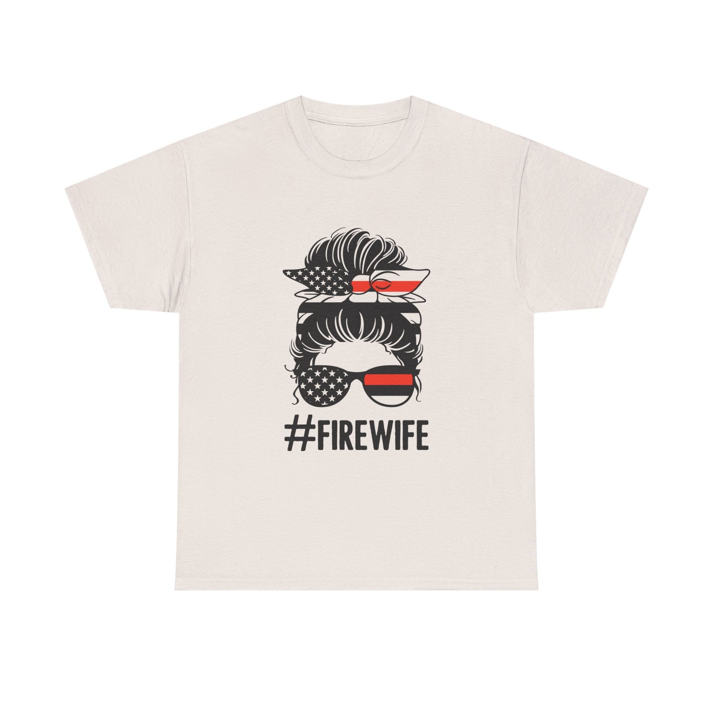 Firefighter Spouse Unisex Heavy Cotton Tee - #FIREWIFE Graphic Shirt