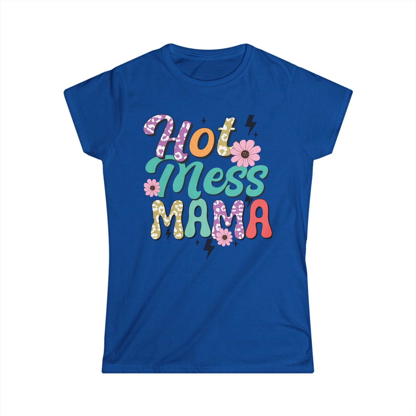 Hot Mess Mama Women's Tee - Fun, Casual Wear for Moms, Great for Mother's Day, Birthday Gift, Family Gatherings, Everyday Style