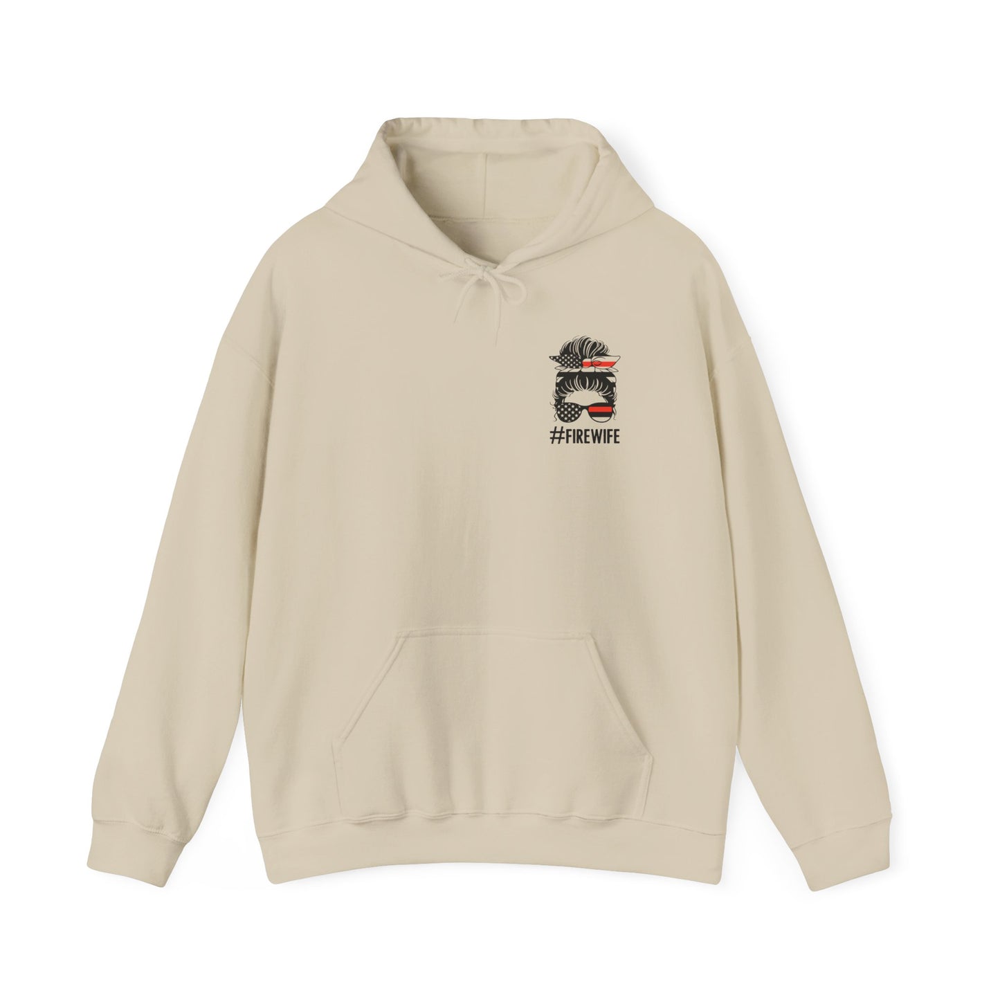 Firefighter Wife Hooded Sweatshirt – Cozy Apparel for Proud Partners