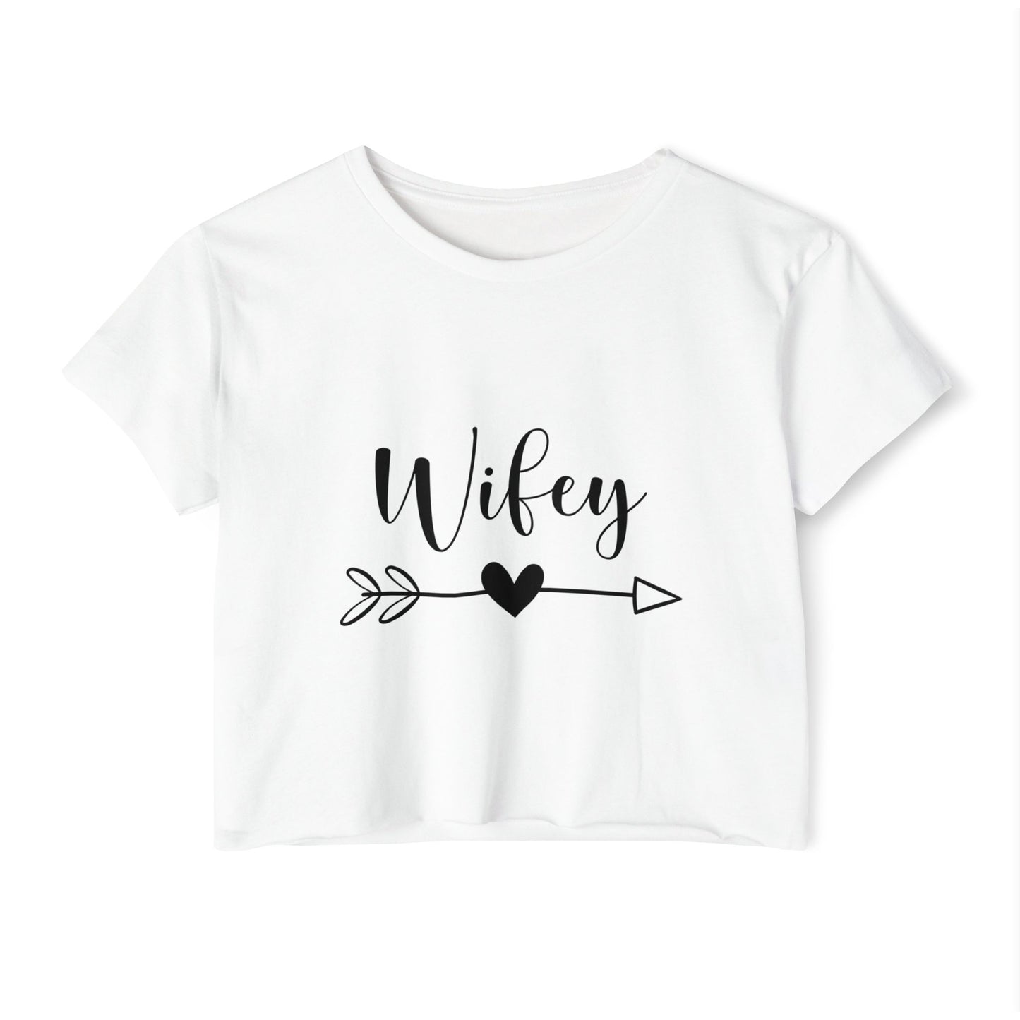 Wifey Festival Crop Top, Women's Crop Tee, Cute Summer Top, Boho Style Shirt, Gift for Her, Anniversary Gift, Trendy Clothing