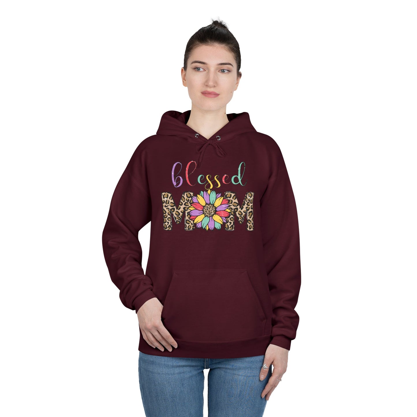 Blessed Mom Eco-Friendly Pullover Hoodie