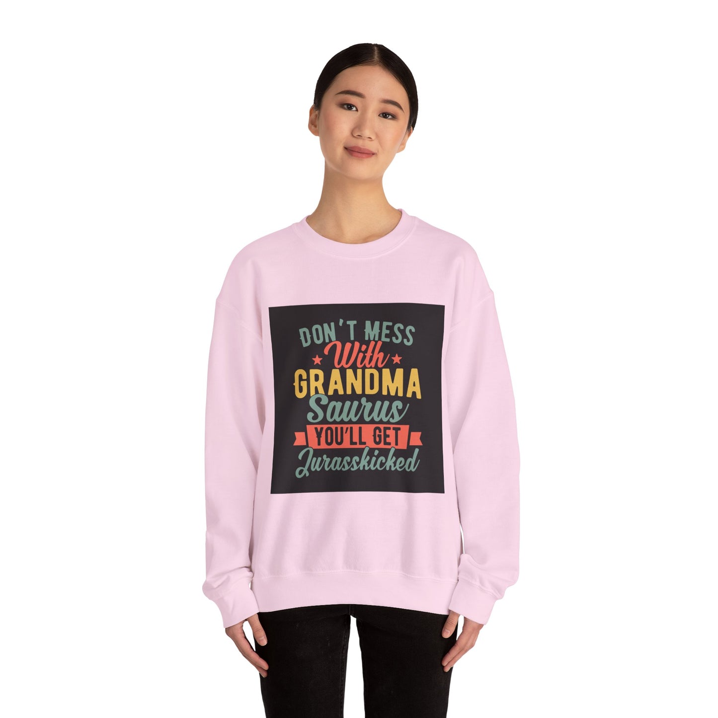 Funny Grandma Saurus Crewneck Sweatshirt