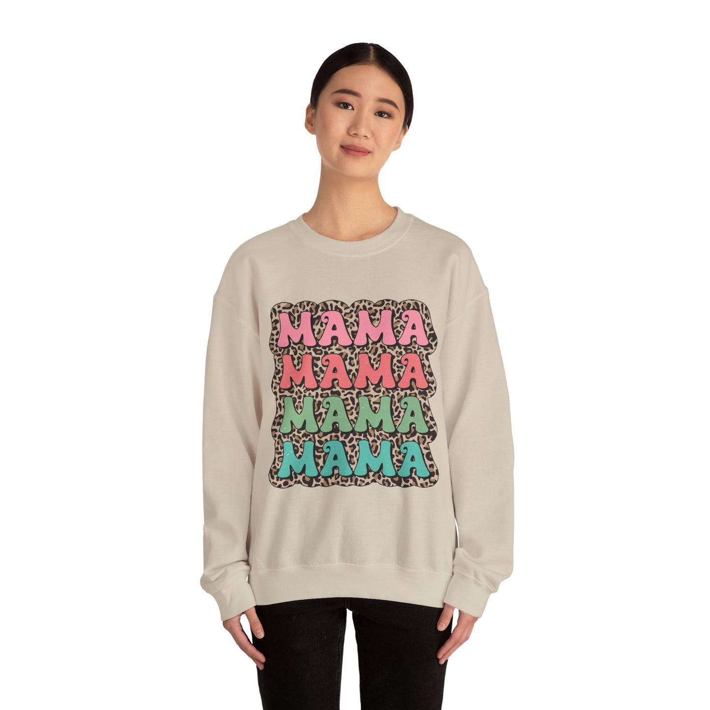 Mama Graphic Crewneck Sweatshirt - Stylish and Cozy for Moms