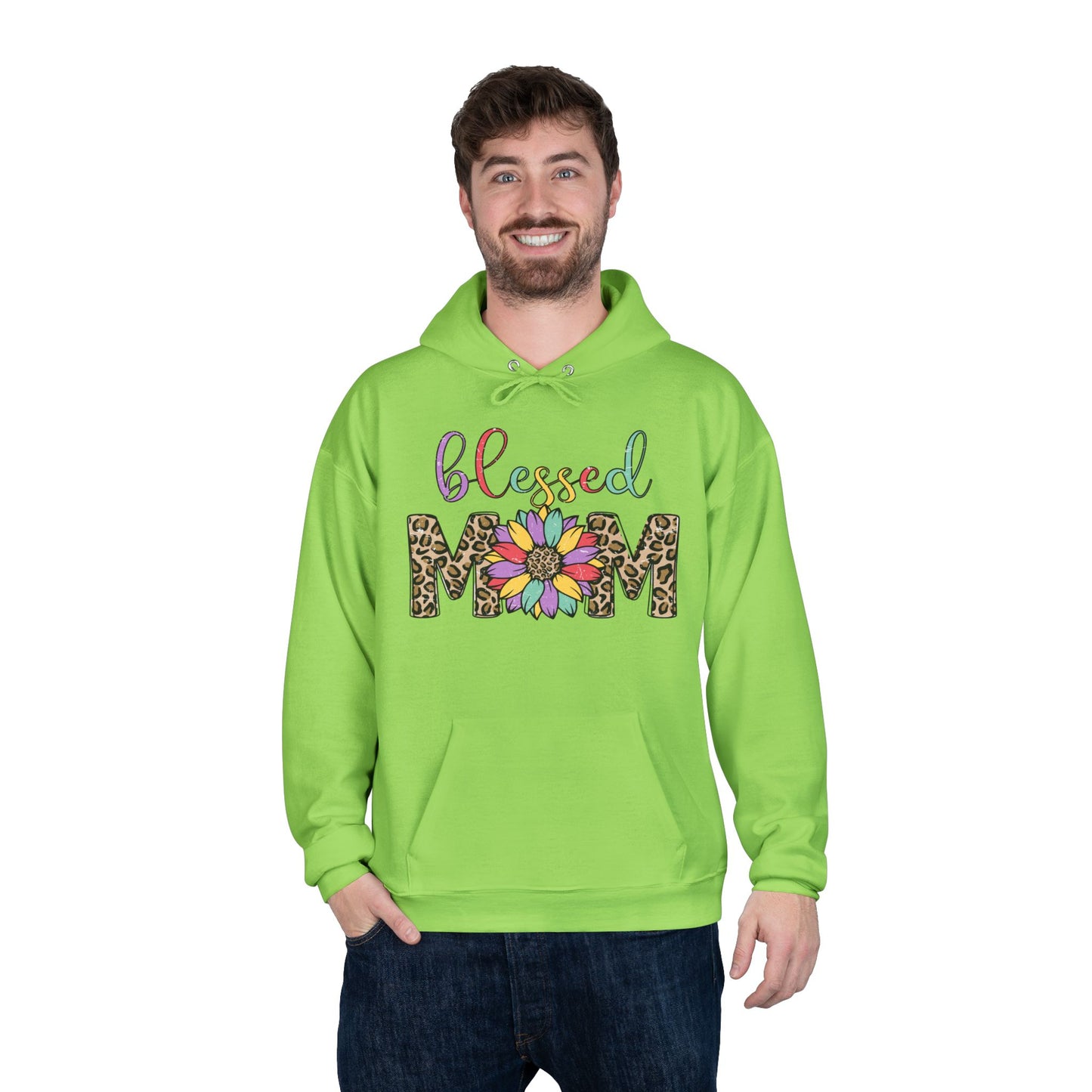 Blessed Mom Eco-Friendly Pullover Hoodie
