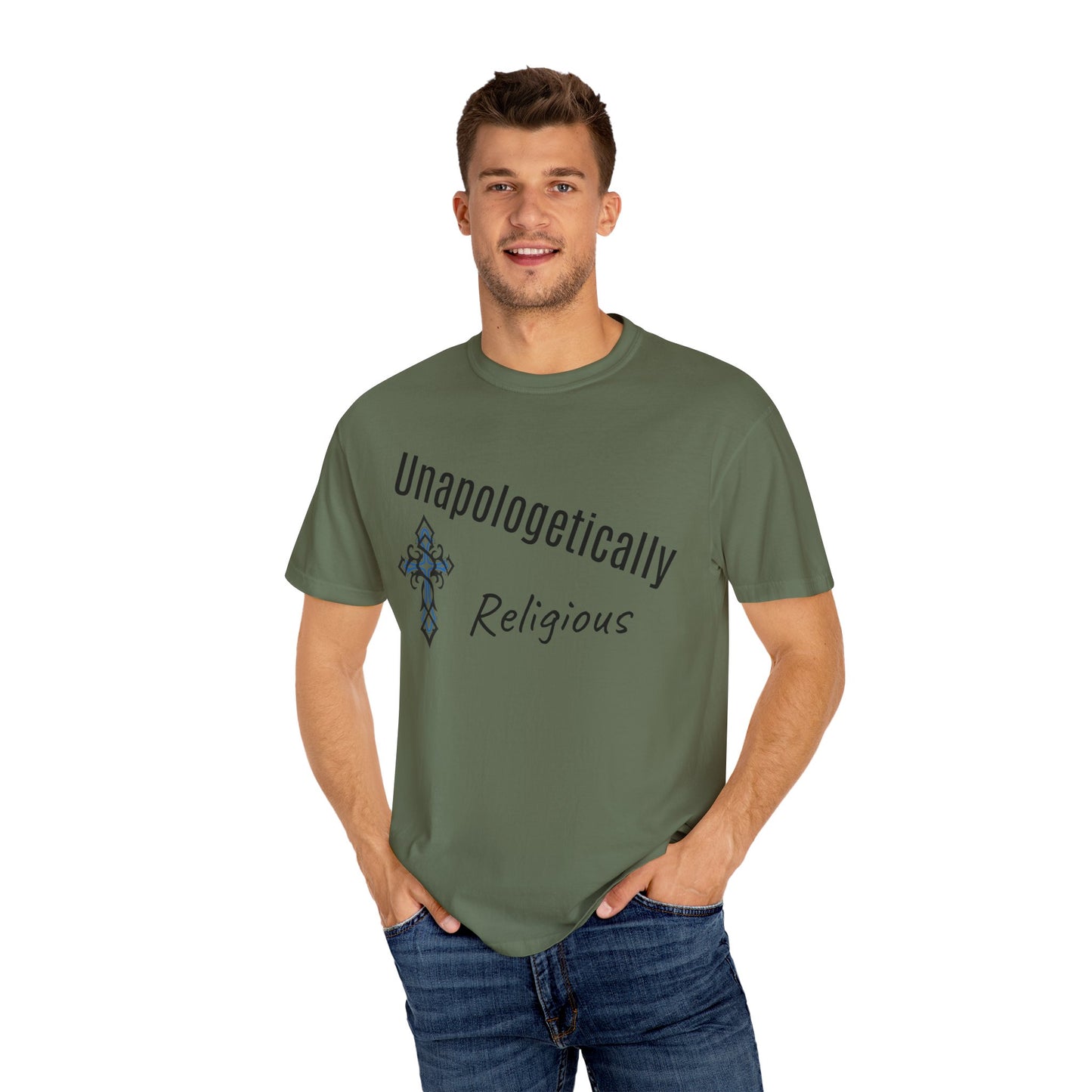 Unapologetically Religious T-Shirt, Faith-Based Tee, Spiritual Wear, Christian Apparel, Gift for Believers, Inspirational Clothing