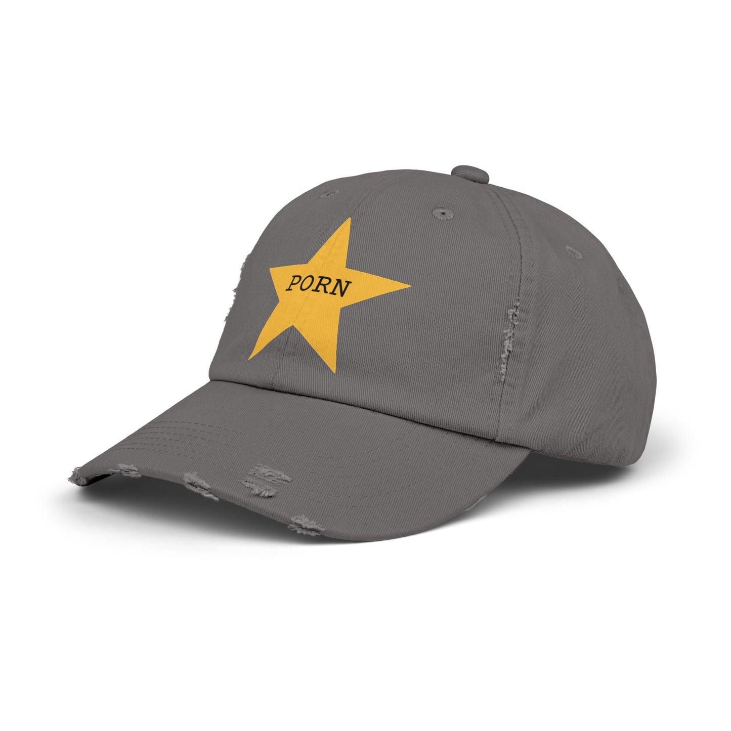 Trendy Unisex Distressed Cap with Statement Design, Casual Hat, Fashion Accessory, Gift for Him, Gift for Her, Everyday Style