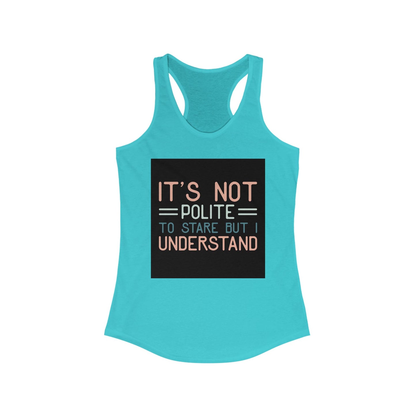 Women's Funny Racerback Tank, Perfect for Summer, Gift for Friends, Casual Wear, Workout Top, Lightweight and Comfy