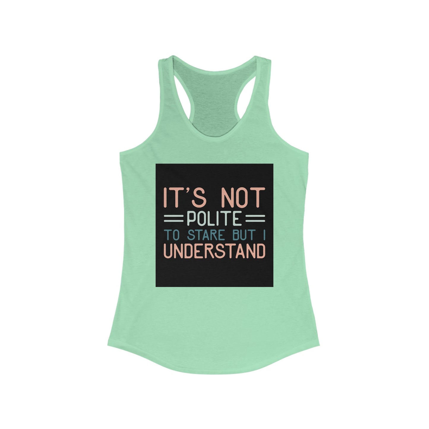 Women's Funny Racerback Tank, Perfect for Summer, Gift for Friends, Casual Wear, Workout Top, Lightweight and Comfy