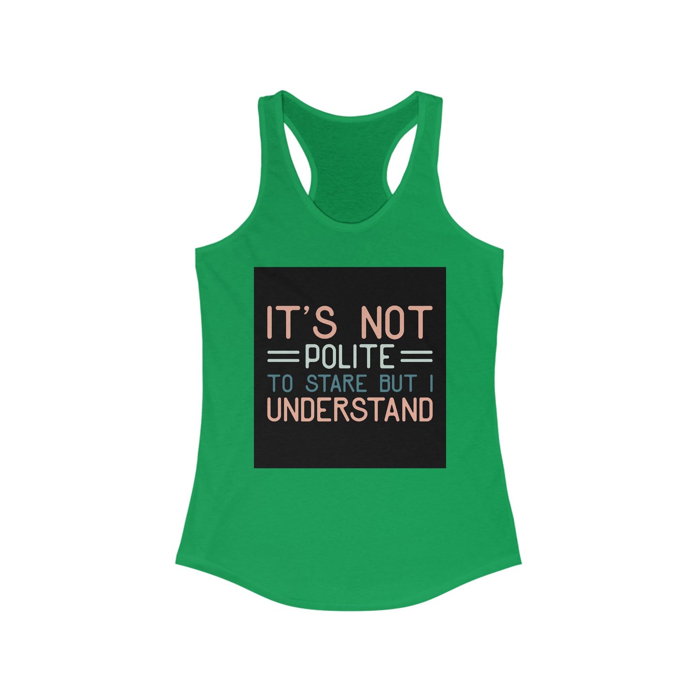 Women's Funny Racerback Tank, Perfect for Summer, Gift for Friends, Casual Wear, Workout Top, Lightweight and Comfy