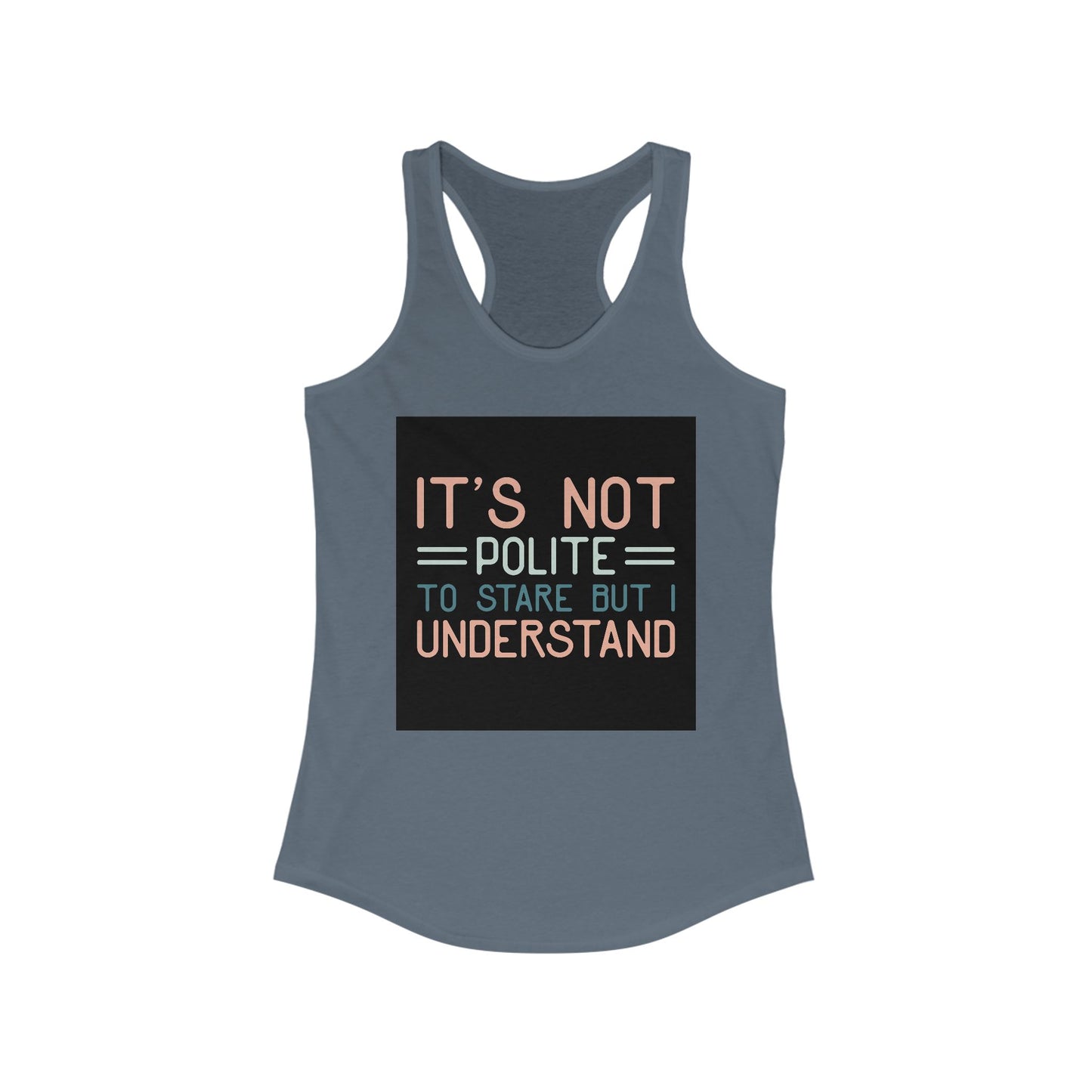 Women's Funny Racerback Tank, Perfect for Summer, Gift for Friends, Casual Wear, Workout Top, Lightweight and Comfy