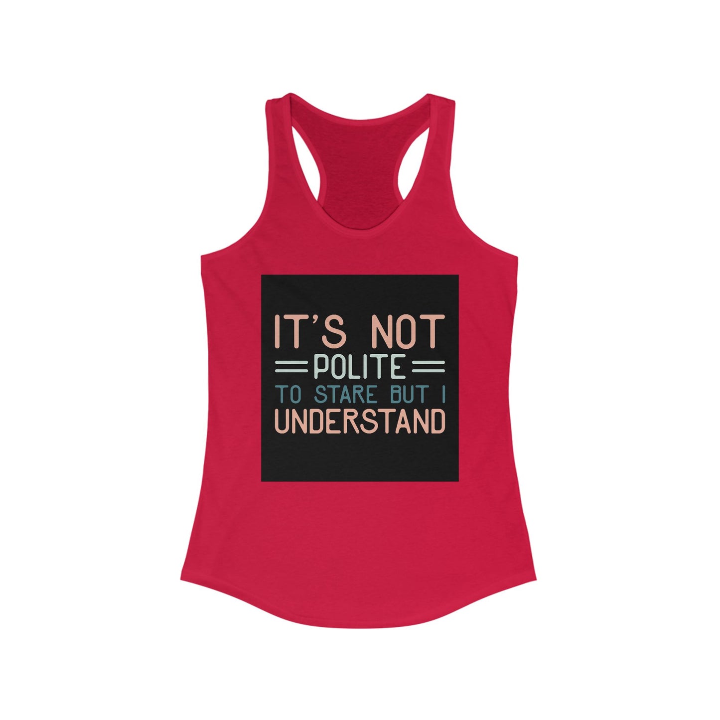 Women's Funny Racerback Tank, Perfect for Summer, Gift for Friends, Casual Wear, Workout Top, Lightweight and Comfy