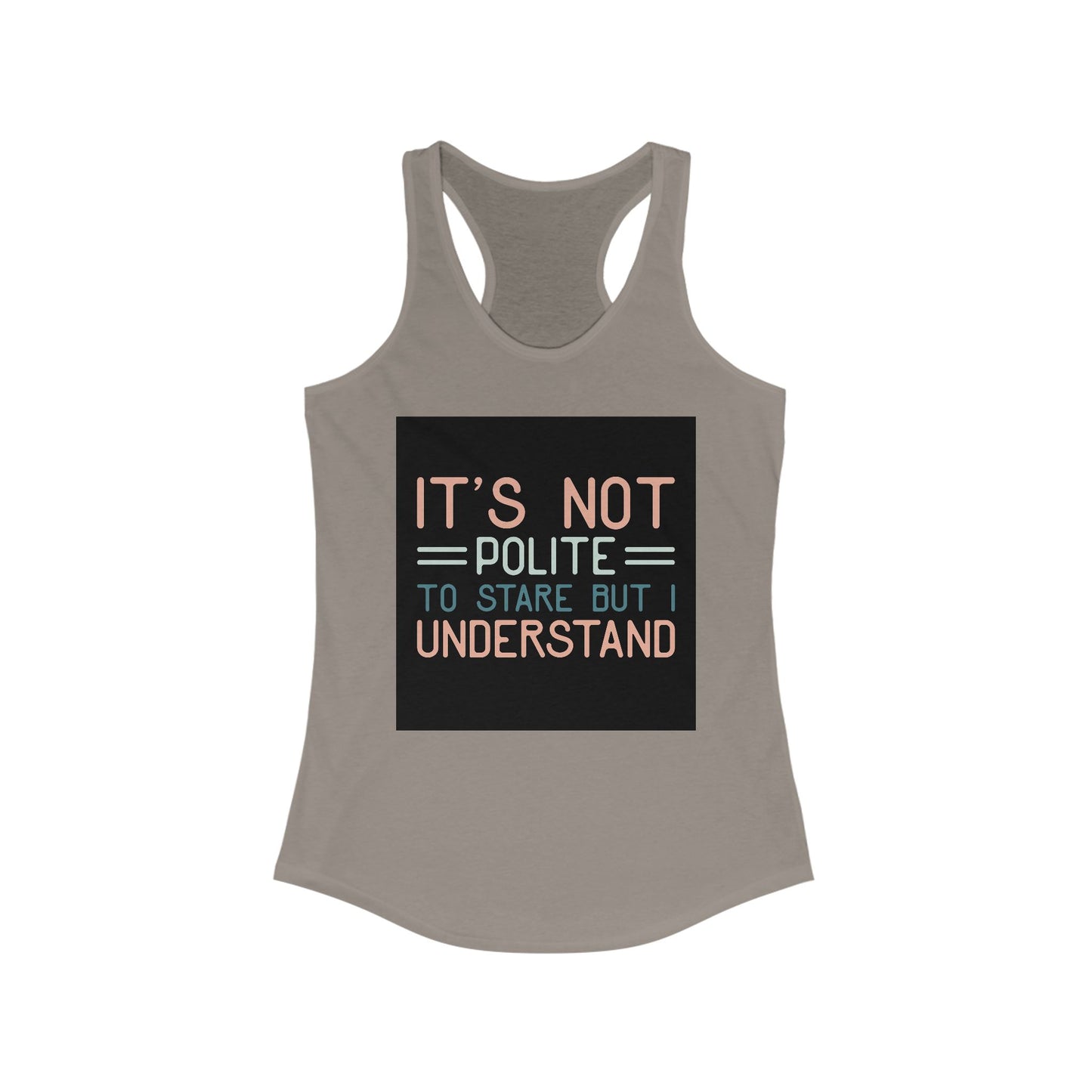 Women's Funny Racerback Tank, Perfect for Summer, Gift for Friends, Casual Wear, Workout Top, Lightweight and Comfy