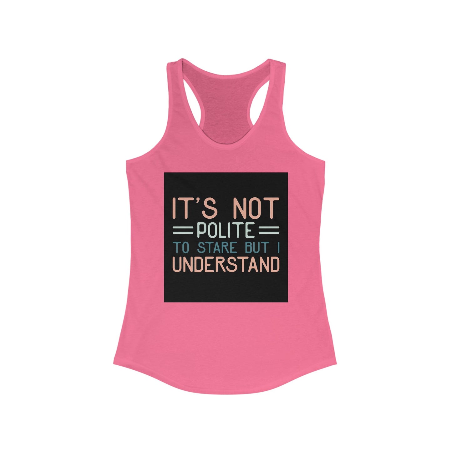 Women's Funny Racerback Tank, Perfect for Summer, Gift for Friends, Casual Wear, Workout Top, Lightweight and Comfy