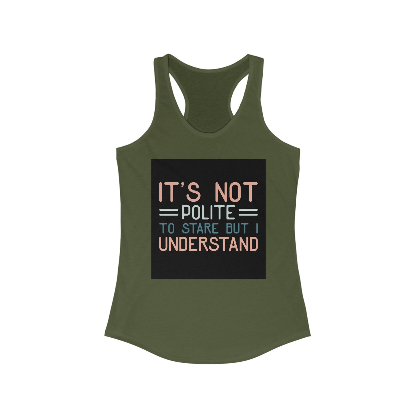 Women's Funny Racerback Tank, Perfect for Summer, Gift for Friends, Casual Wear, Workout Top, Lightweight and Comfy