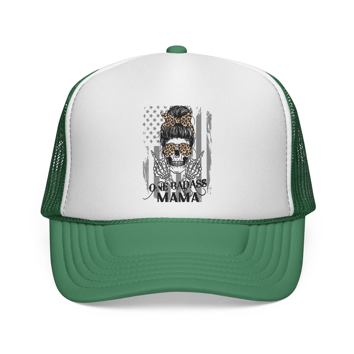 "One Badass Mama" Trucker Cap - Stylish & Edgy Headwear for Moms