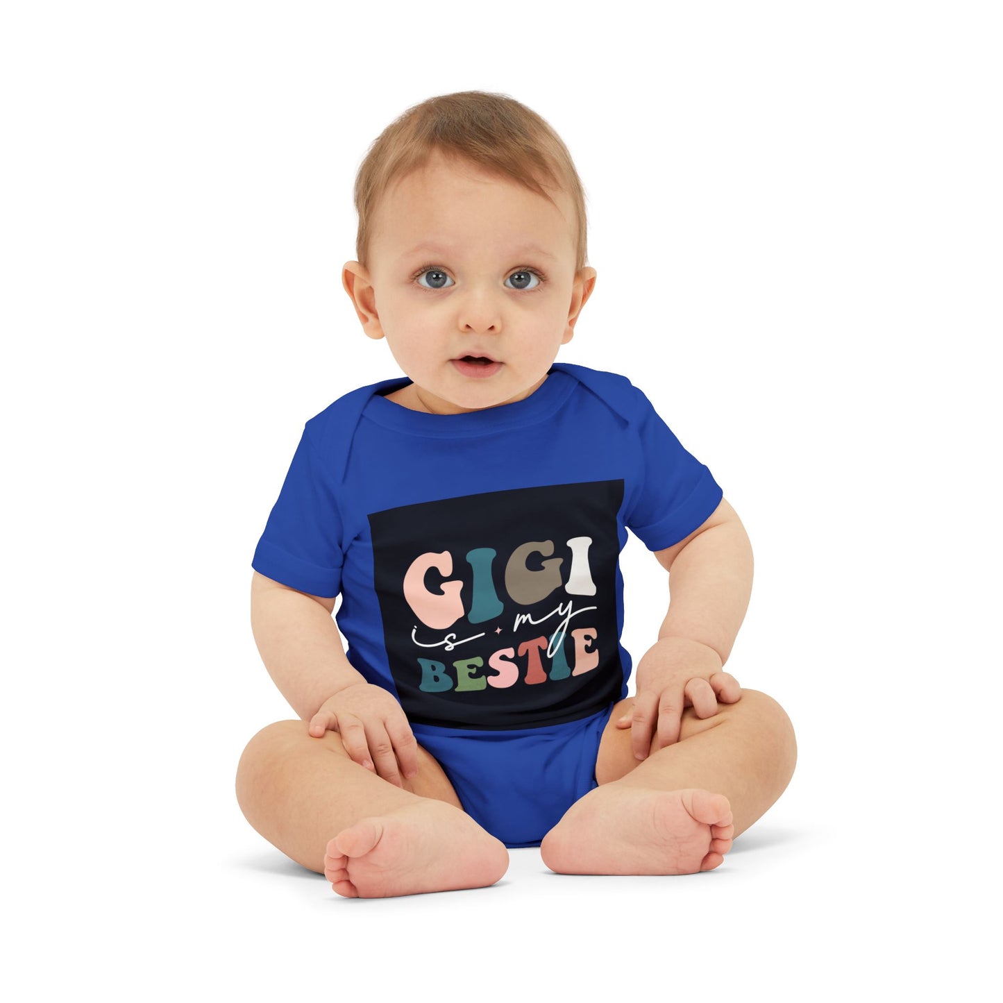 Gigi is My Bestie Infant Jersey One Piece - Cute Baby Bodysuit for Grandparents