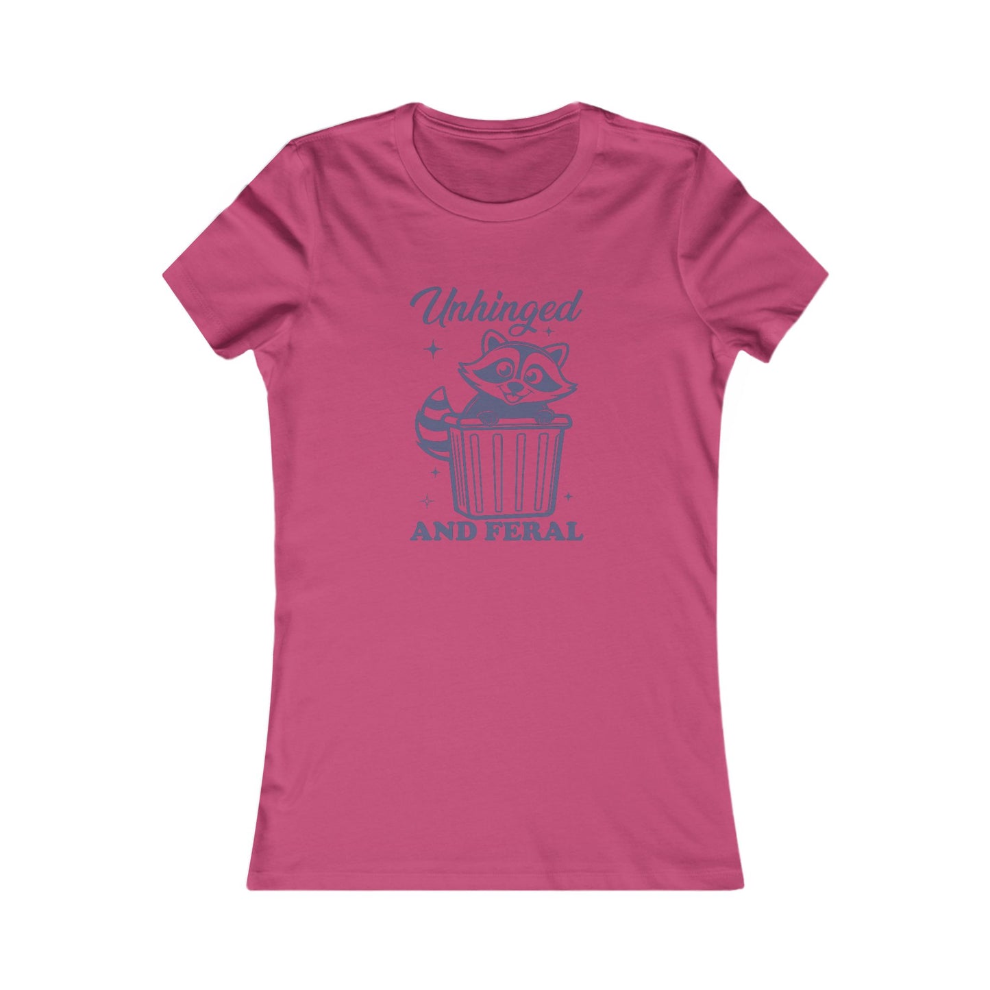 Whimsical Graphic Tee, Unhinged and Feral Shirt, Funny Animal Top, Casual Wear, Gift for Raccoon Lovers, Unique T-shirt