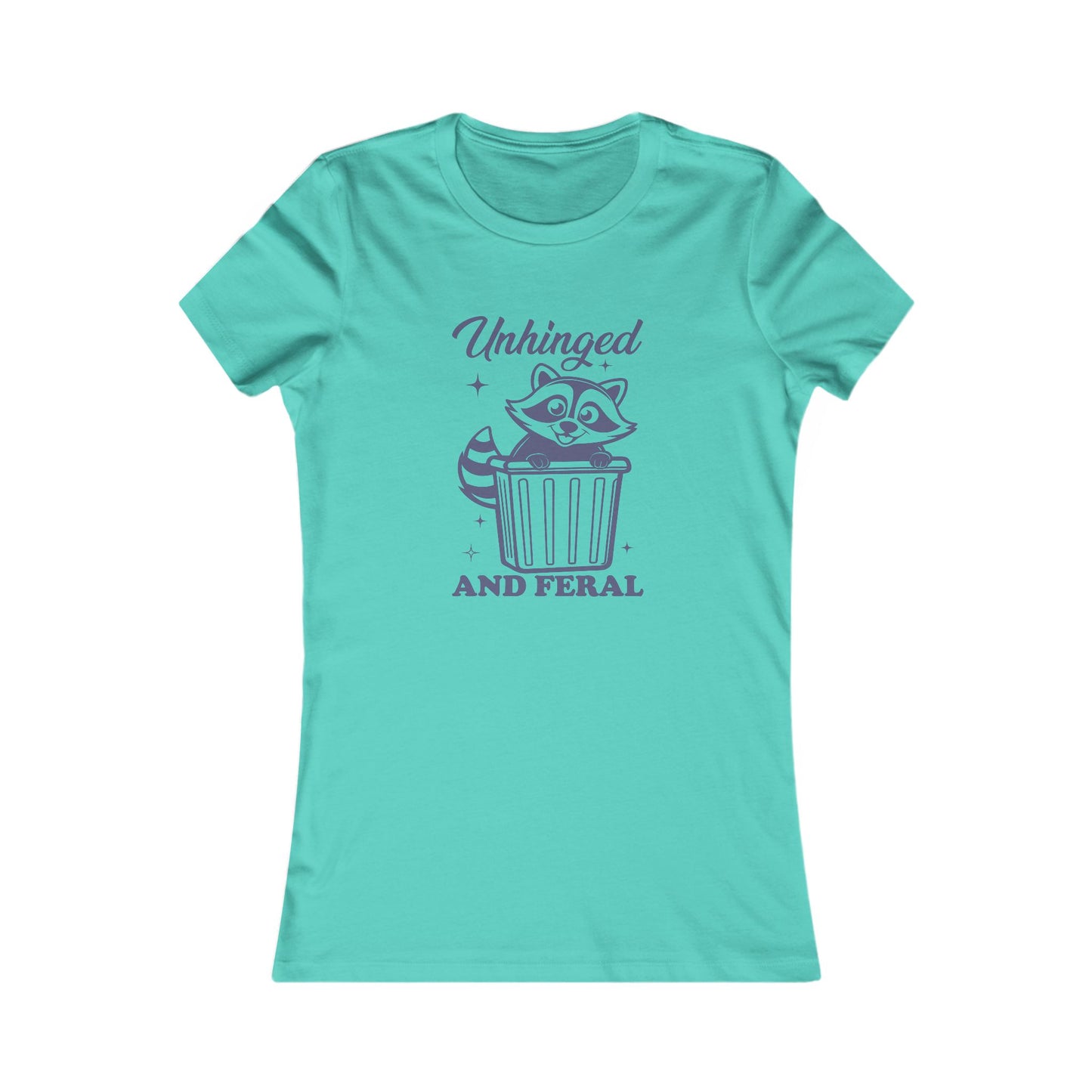 Whimsical Graphic Tee, Unhinged and Feral Shirt, Funny Animal Top, Casual Wear, Gift for Raccoon Lovers, Unique T-shirt