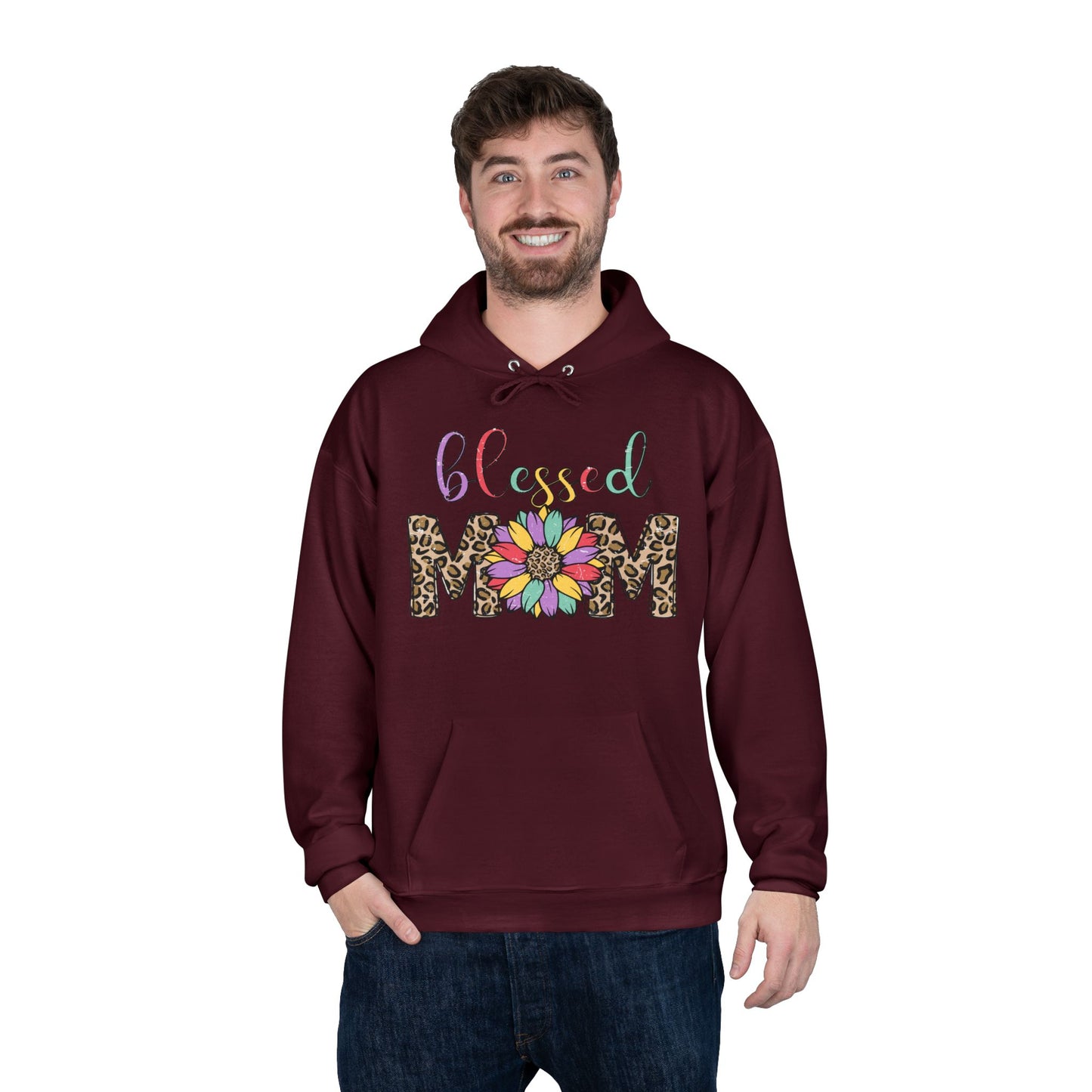 Blessed Mom Eco-Friendly Pullover Hoodie