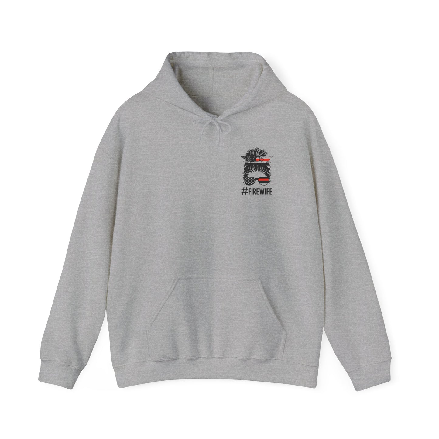 Firefighter Wife Hooded Sweatshirt – Cozy Apparel for Proud Partners