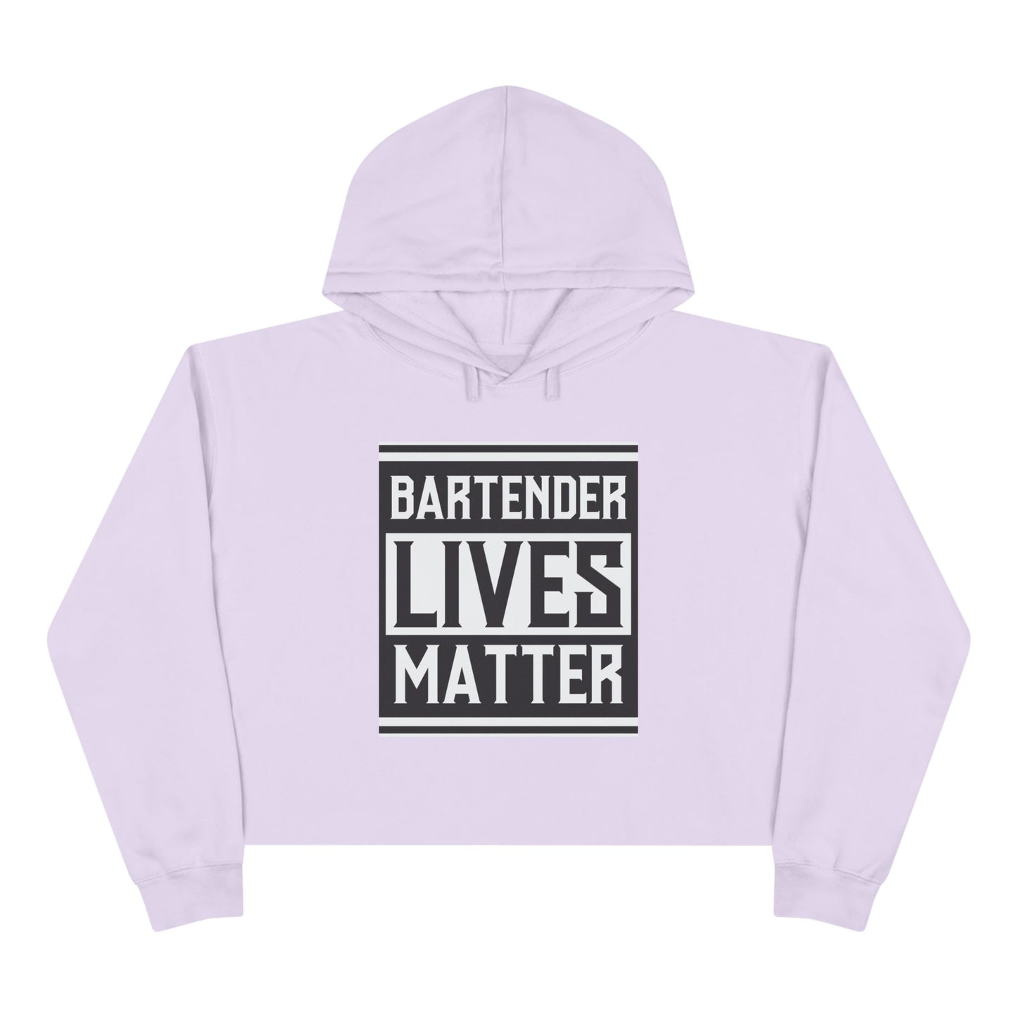 Bartender Lives Matter Crop Hoodie - Support Your Local Bartender