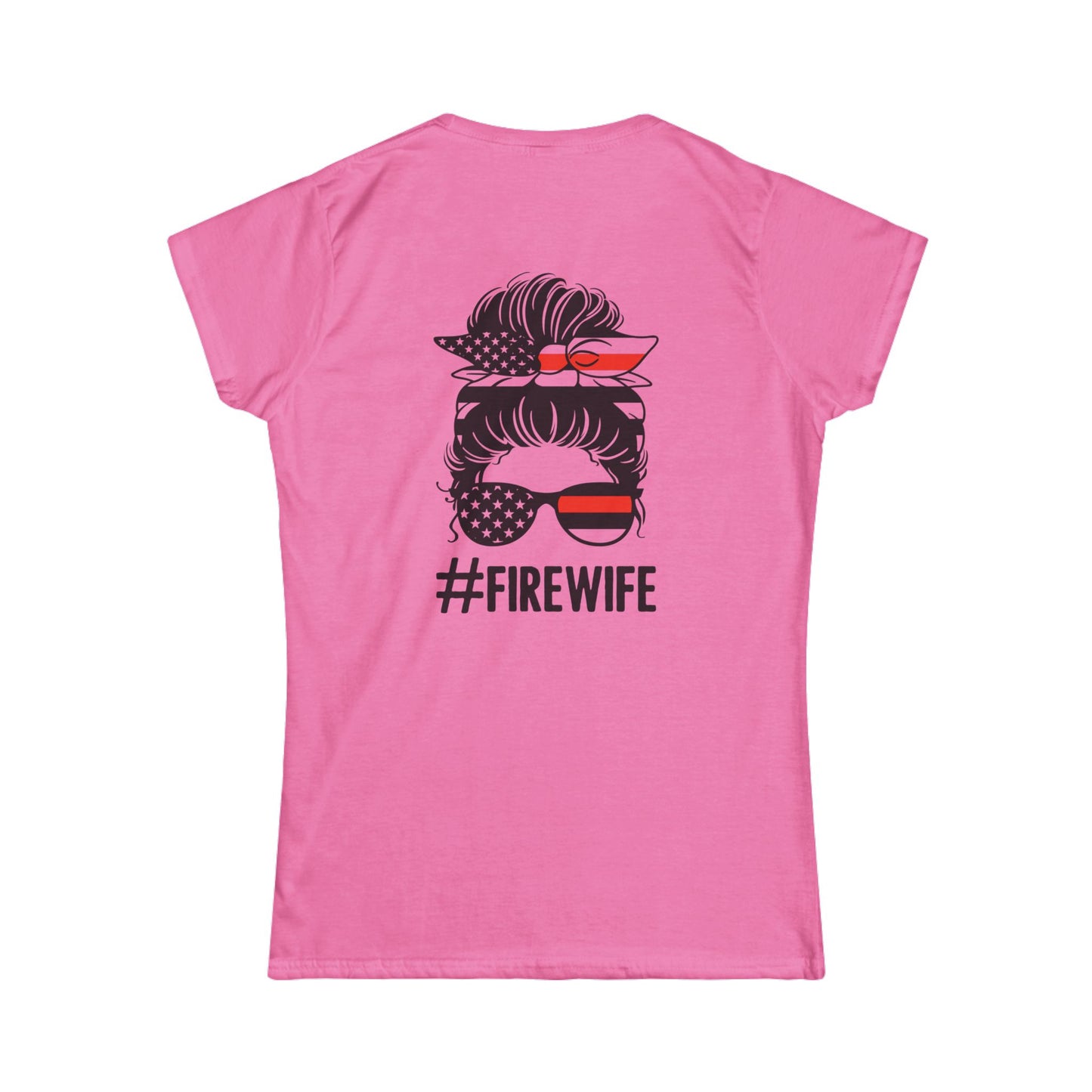 Firefighter Wife Softstyle Tee - #FireWife Graphic T-Shirt