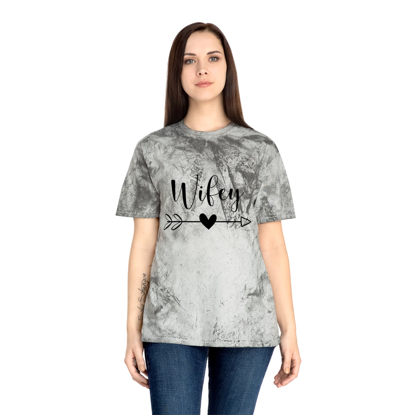 Unisex Color Blast T-Shirt - Wifey Tee, Stylish Casual Wear, Gift for Brides, Anniversary Gift, Trendy Graphic Tee
