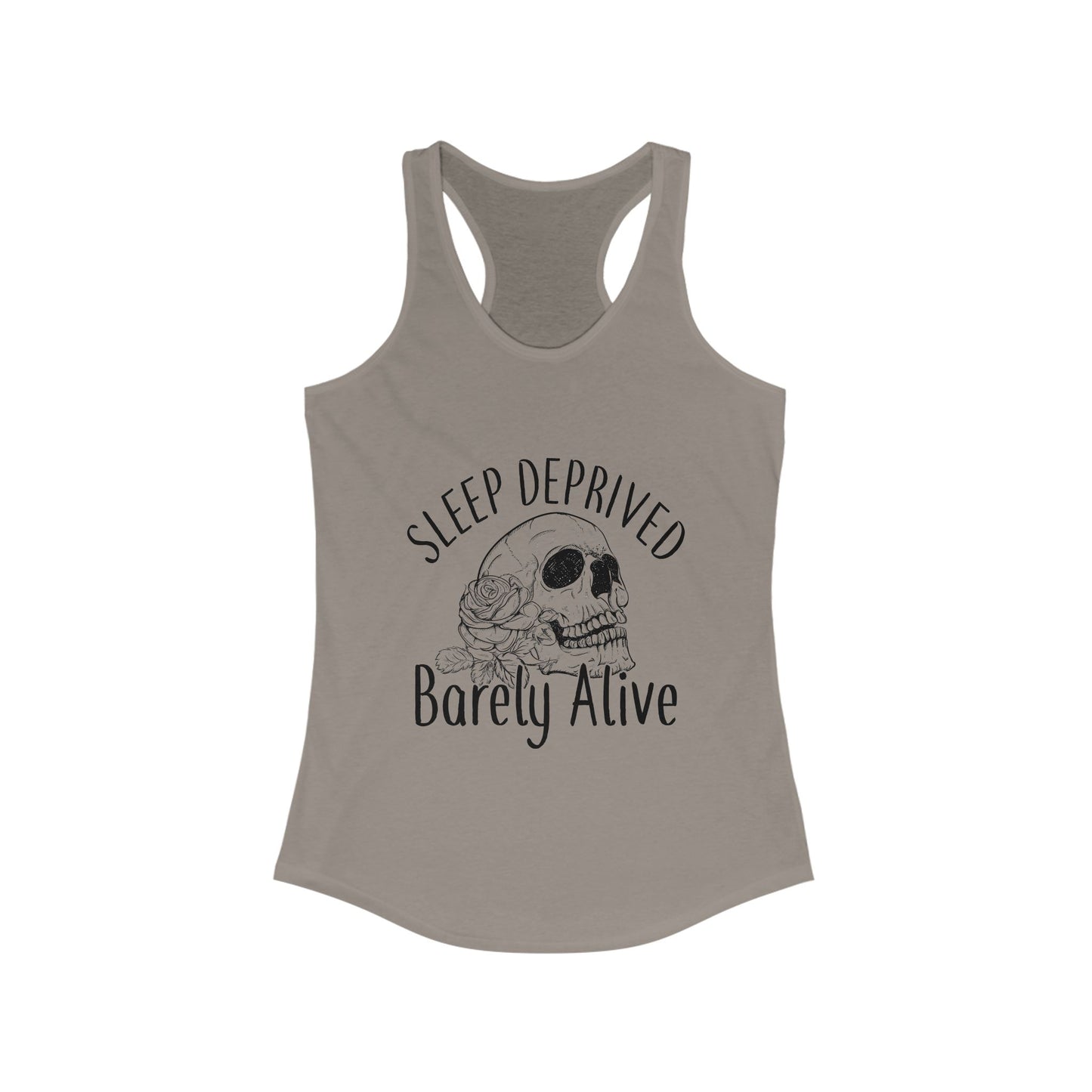 Sleep Deprived Barely Alive Women's Racerback Tank Top