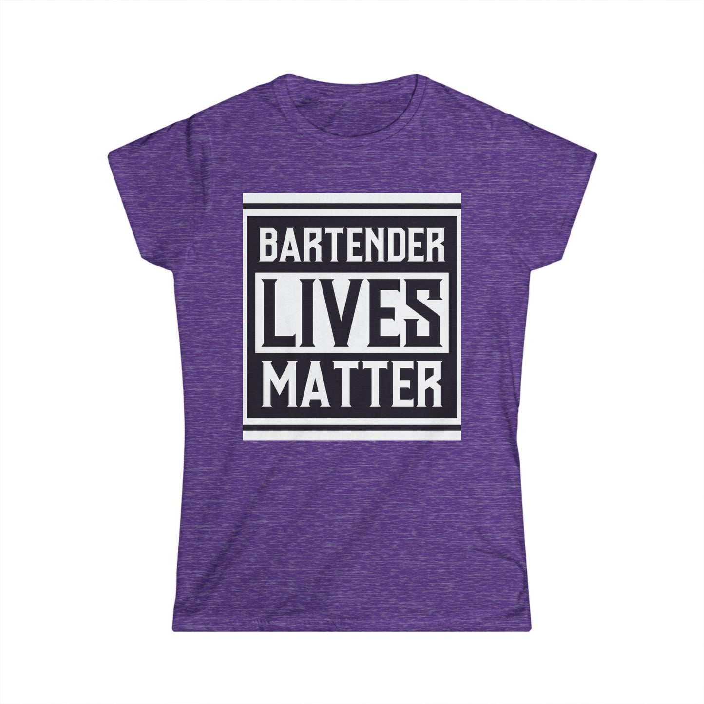 Bartender Lives Matter Women's Softstyle Tee - Empowering T-Shirt for Bartenders and Allies