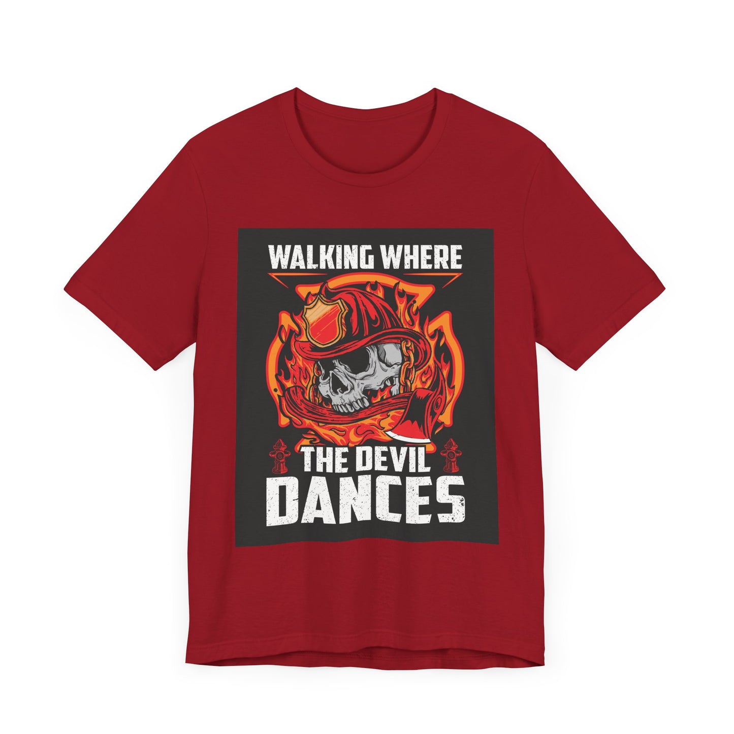 Firefighter Skulls Tee - 'Walking Where the Devil Dances'