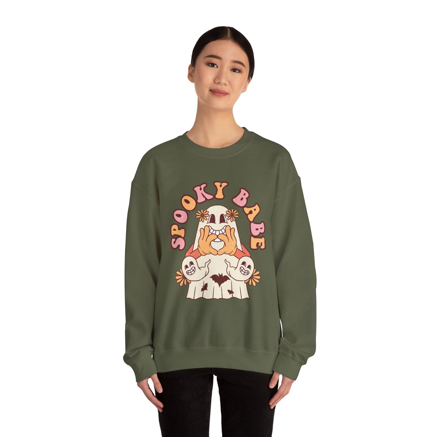 Spooky Babe Crewneck Sweatshirt - Comfy Halloween Apparel, Unisex Gift, Fall Fashion, Cozy Sweater for All Occasions, Perfect for [...]