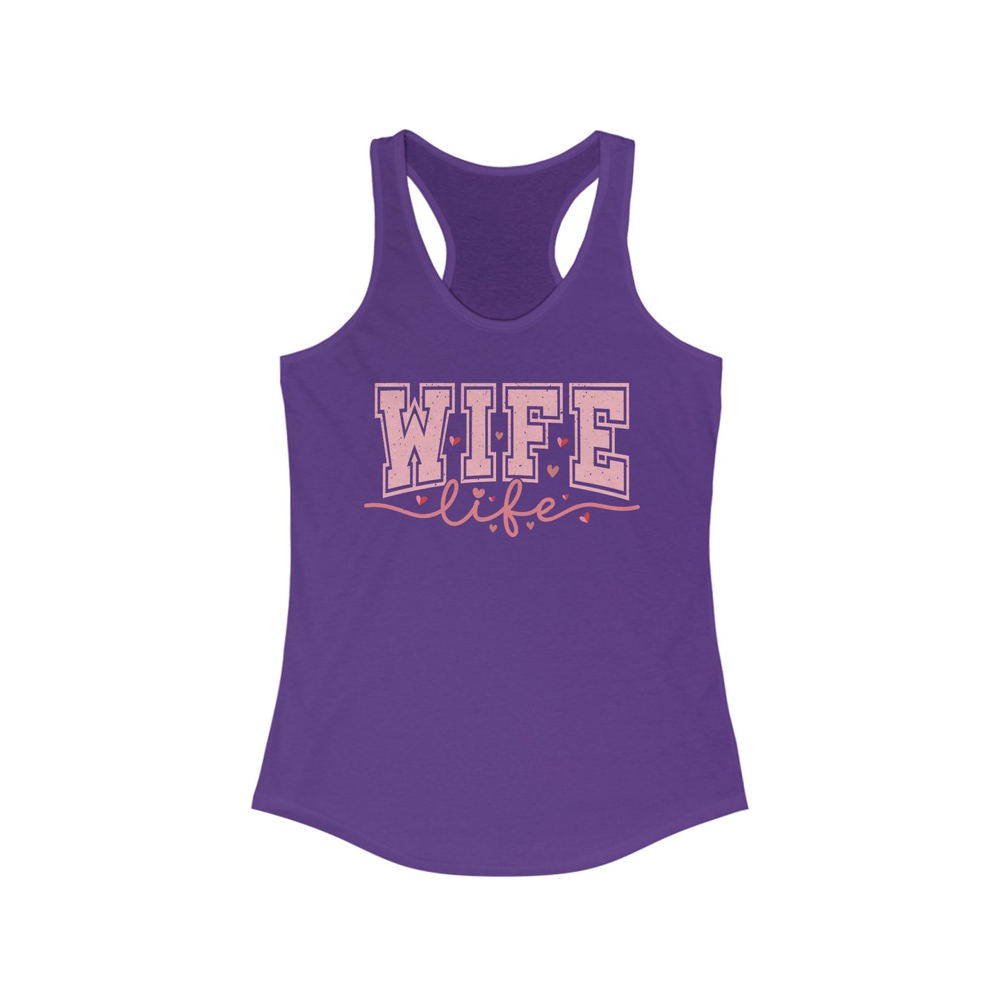 Wife Life Racerback Tank | Comfortable Women’s Workout Top | Perfect for Gifts