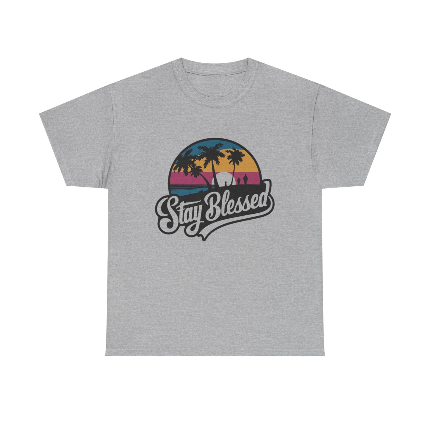 Stay Blessed Unisex Heavy Cotton Tee – Casual Comfort for Positive Vibes