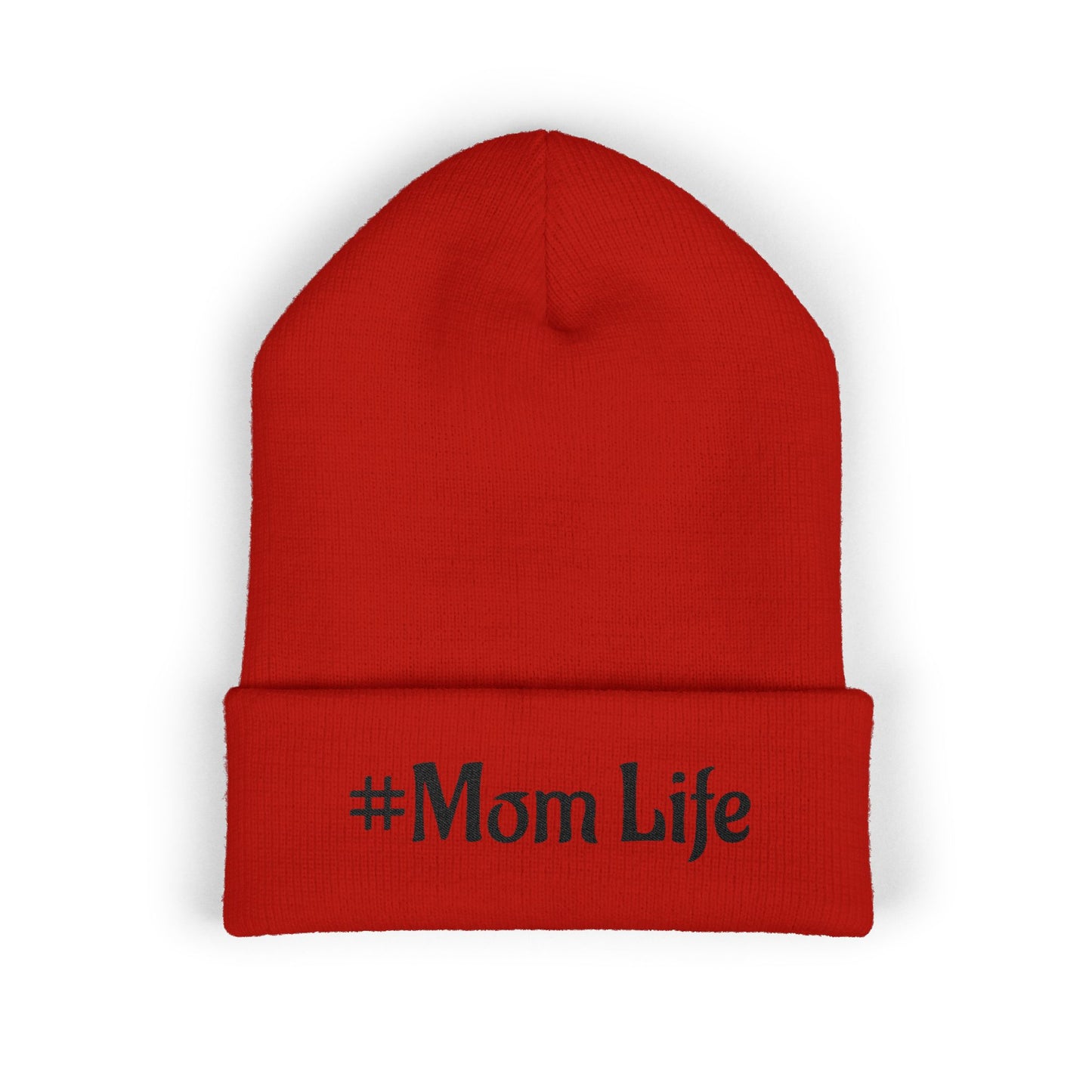 #Mom Life Beanie | Cuffed Embroidered Beanie