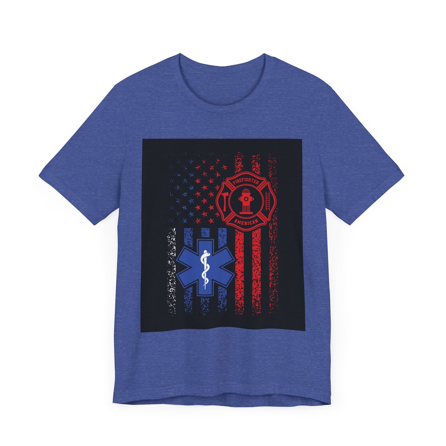 Patriotic First Responder Tee - Support Firefighters & EMTs