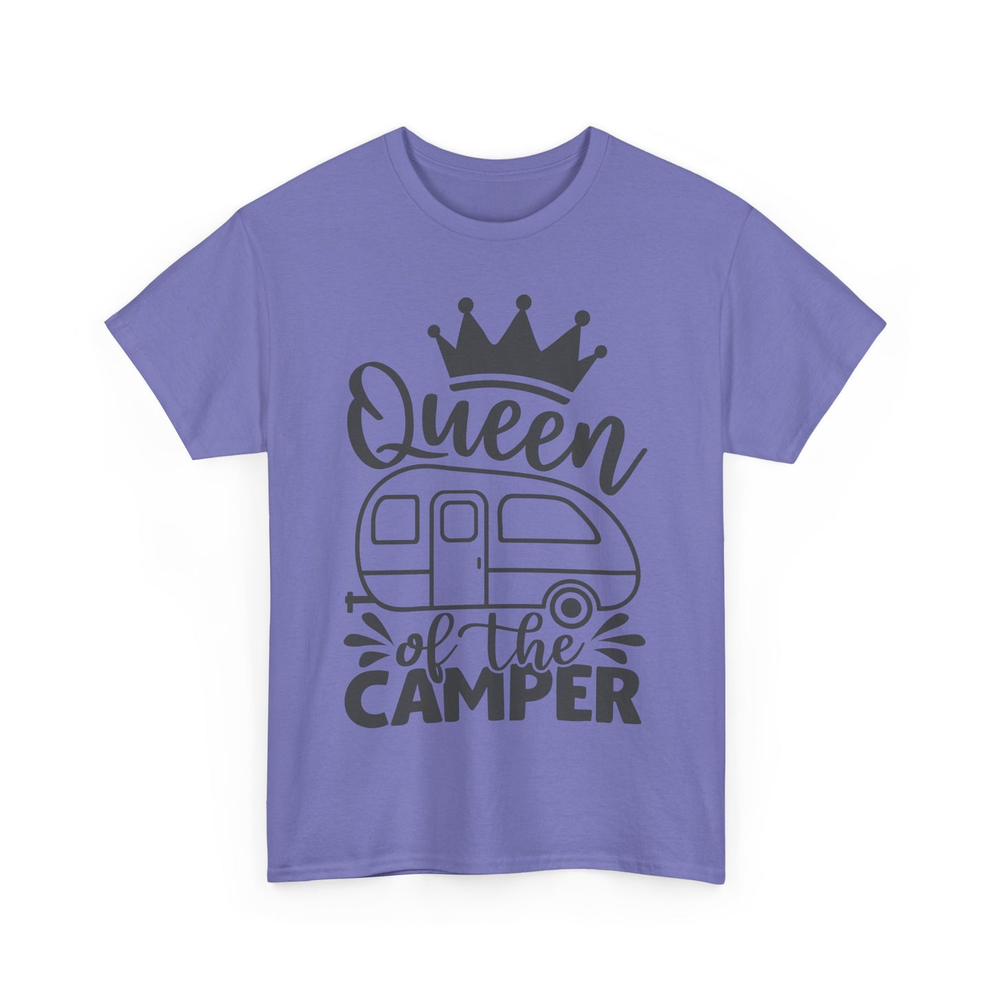 Queen of the Camper Unisex Heavy Cotton Tee - Perfect for Adventure Lovers