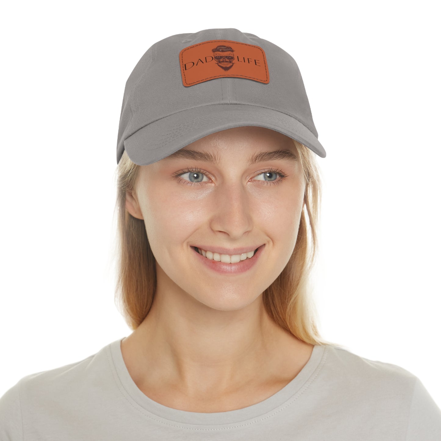 Dad Hat with Leather Patch (Rectangle) (Copy)