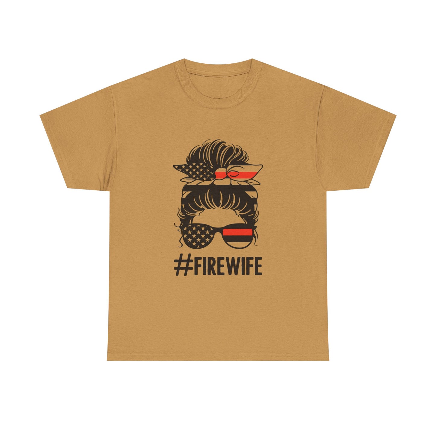 Firefighter Spouse Unisex Heavy Cotton Tee - #FIREWIFE Graphic Shirt