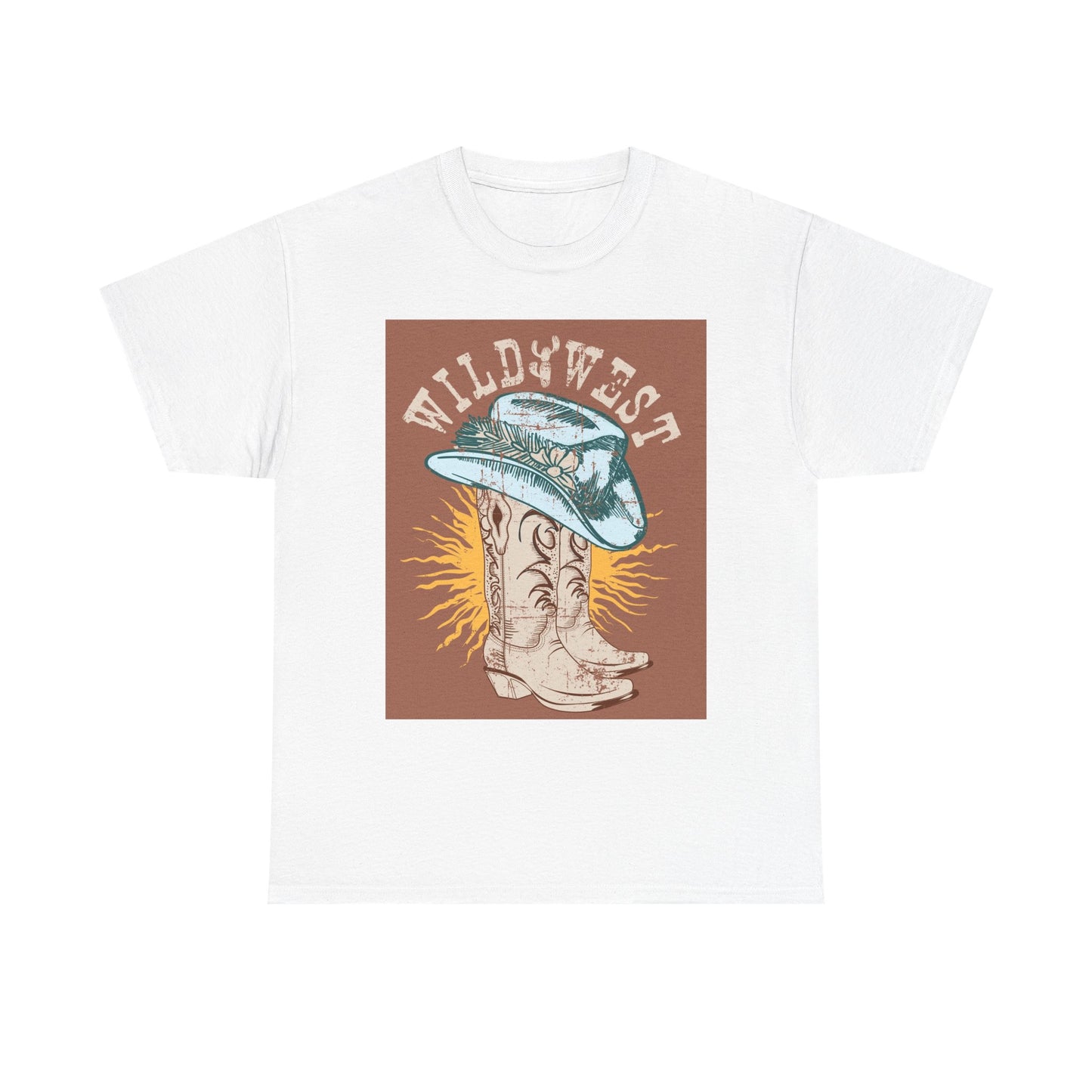 Wild West Cowboy Tee, Graphic Tee, Western Style Shirt, Country Music Apparel, Rodeo Outfit, Gift for Cowpoke Lovers