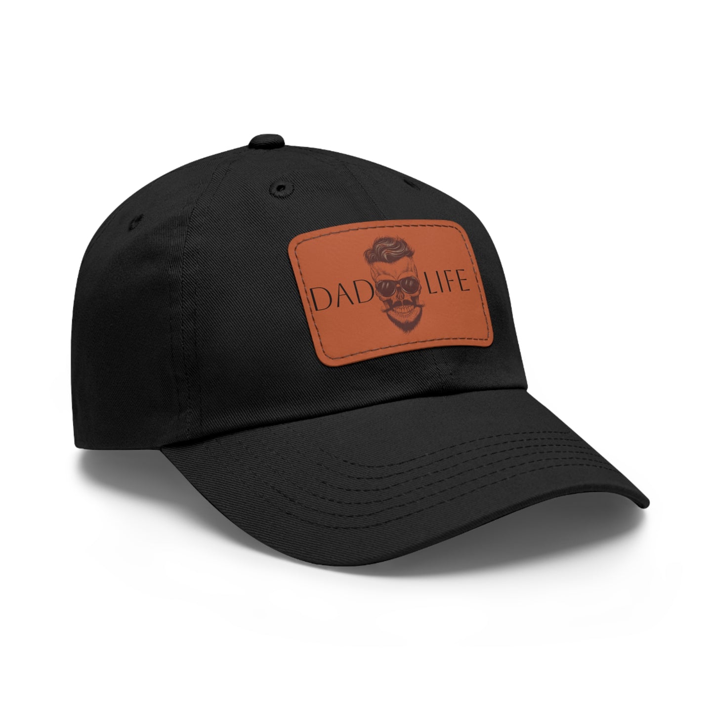 Dad Hat with Leather Patch (Rectangle) (Copy)