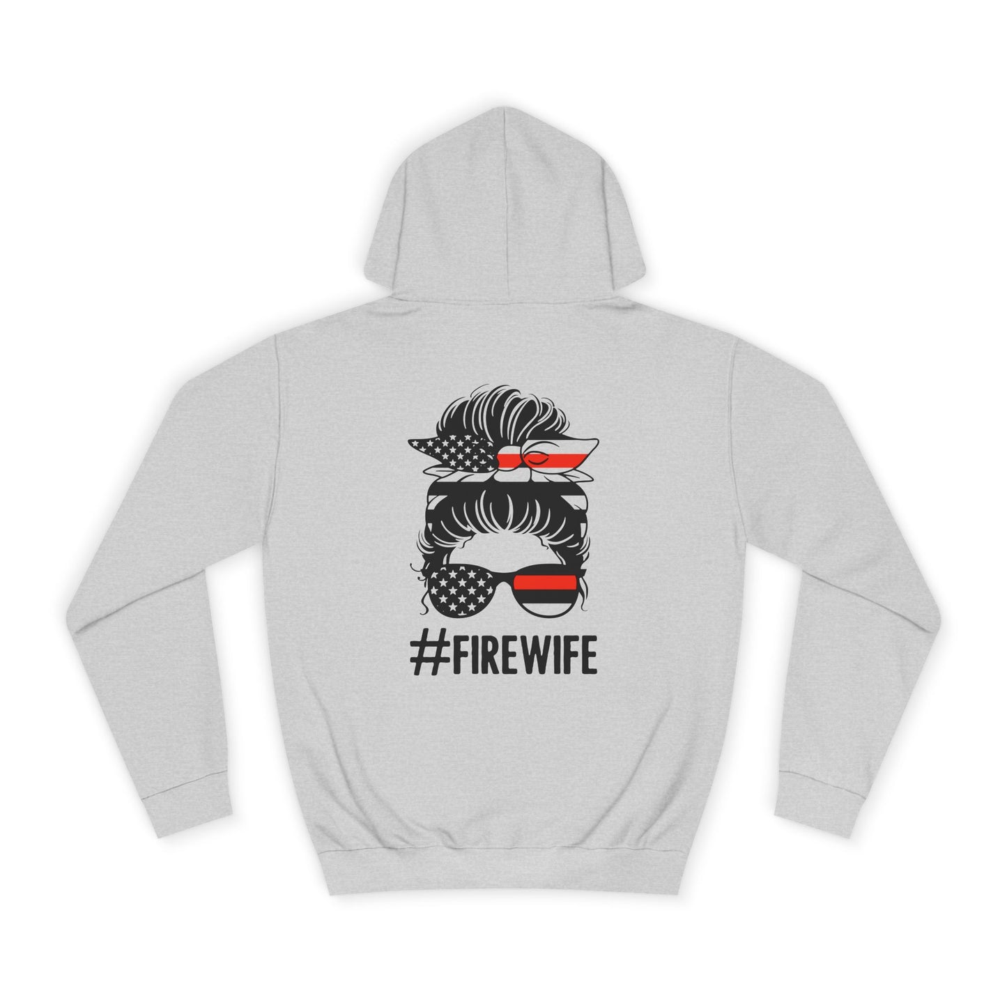 Firefighter Wife Unisex College Hoodie – Stylish Comfort for Celebrating Love & Dedication