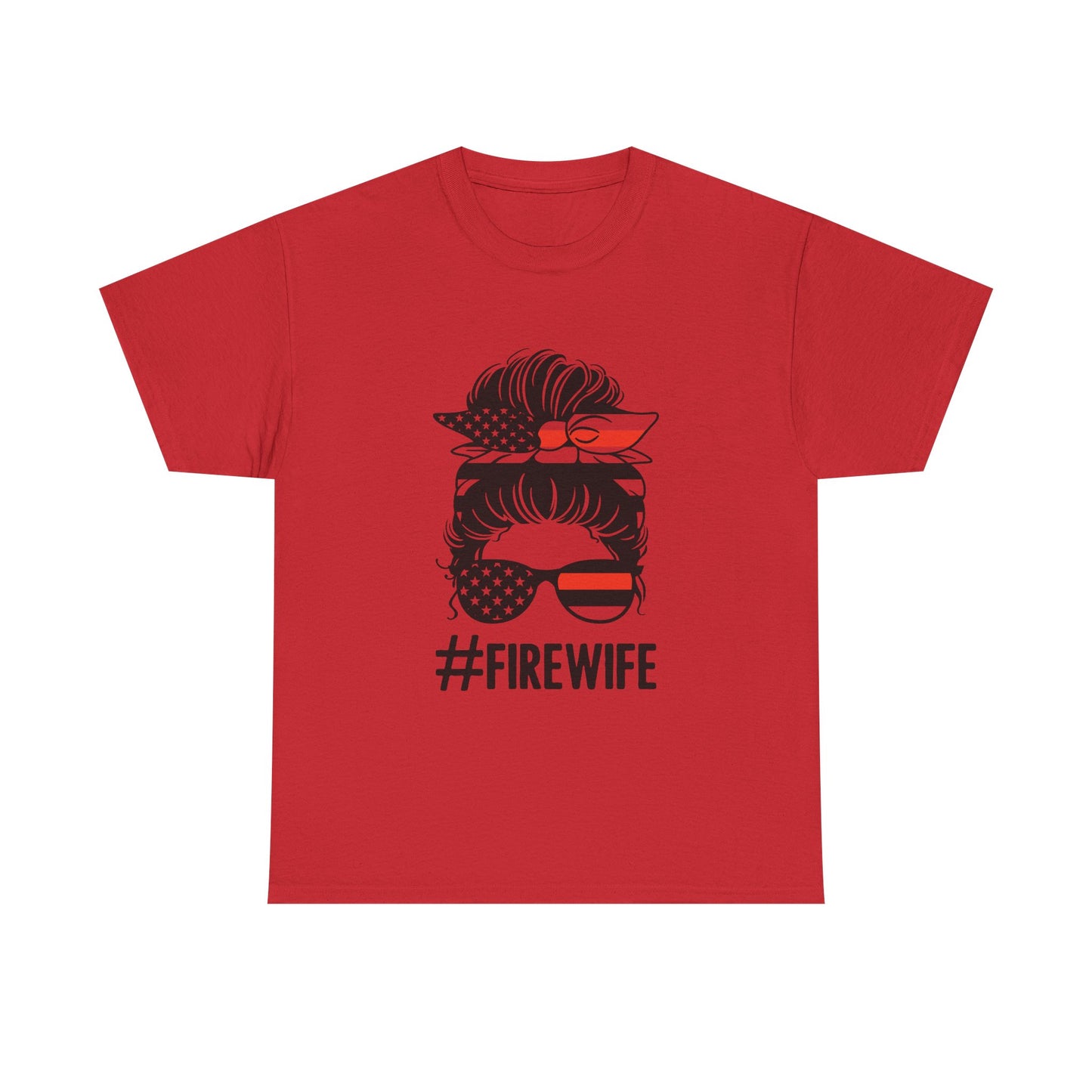 Firefighter Spouse Unisex Heavy Cotton Tee - #FIREWIFE Graphic Shirt