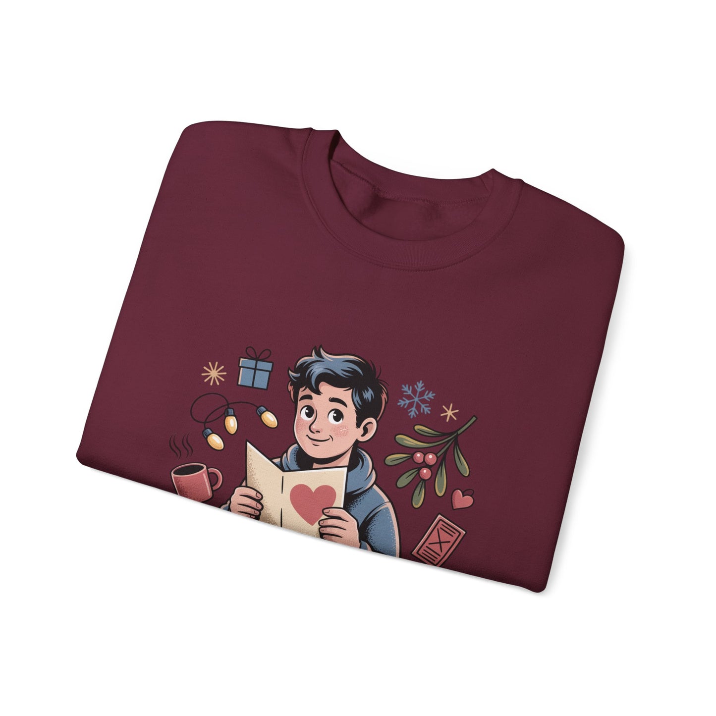 Looking for Holidate Sweatshirt | Holiday Romance Illustration